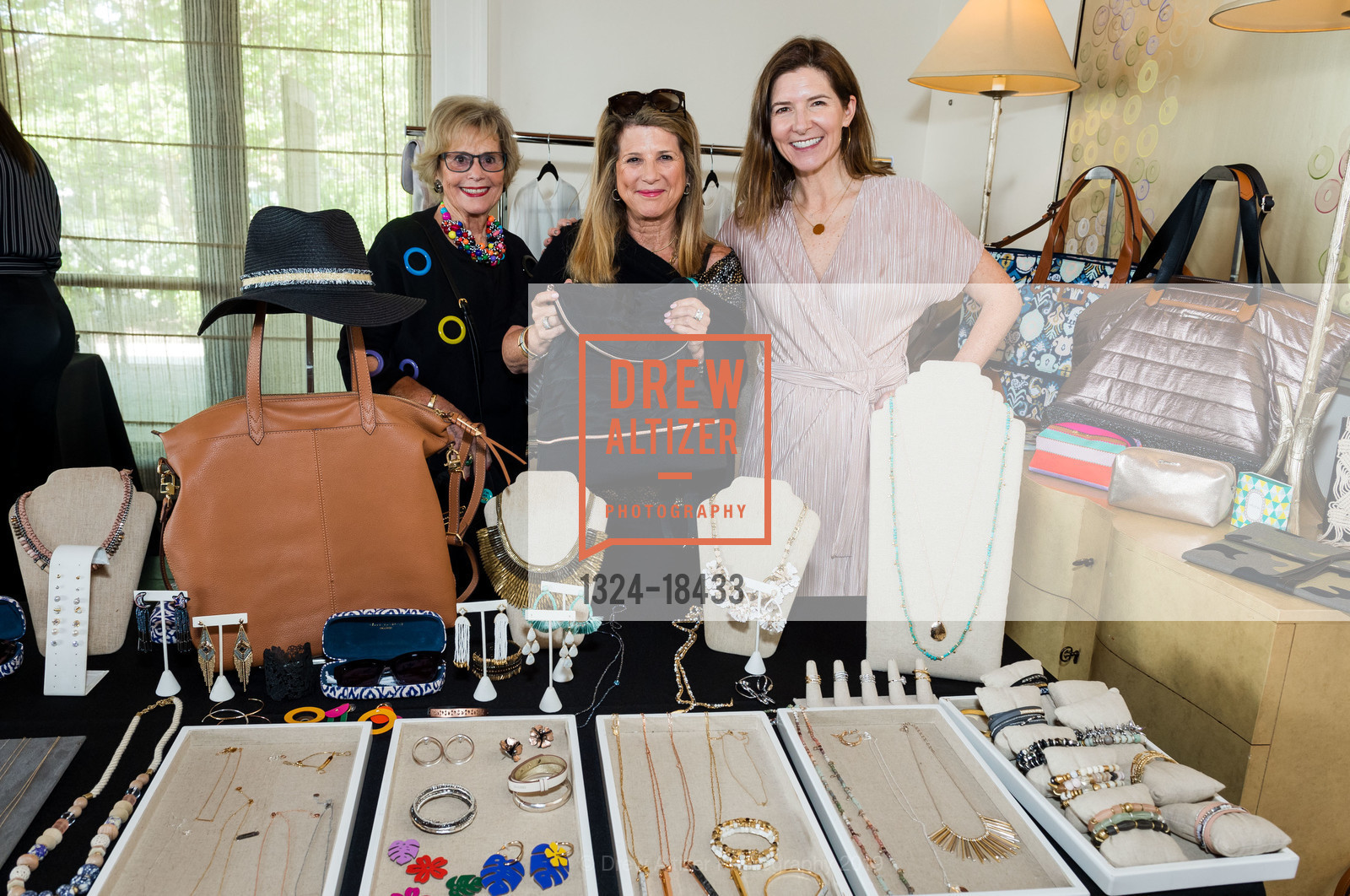Audrey Lampert, Julie Bell, Francesca Amann, 5th Annual Inside Anne’s Closet Luncheon and Fashion Show Benefiting Colorectal Cancer Alliance, Rosewood Sand Hill. 2825 Sand Hill Road, May 13th, 2019, Photo #1324-18433 Audrey Lampert, Julie Bell, Francesca Amann, Photo #1324-18433