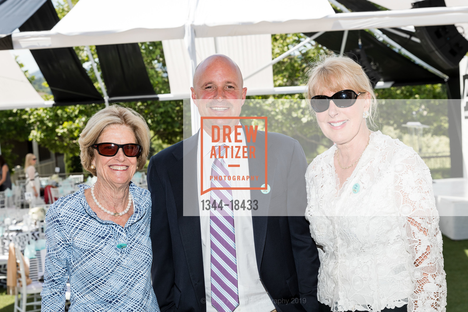 Cameron Bianchi, David Cashin, Leslie Skaggs, 5th Annual Inside Anne’s Closet Luncheon and Fashion Show Benefiting Colorectal Cancer Alliance, Rosewood Sand Hill. 2825 Sand Hill Road, May 13th, 2019, Photo #1344-18433 Cameron Bianchi, David Cashin, Leslie Skaggs, Photo #1344-18433