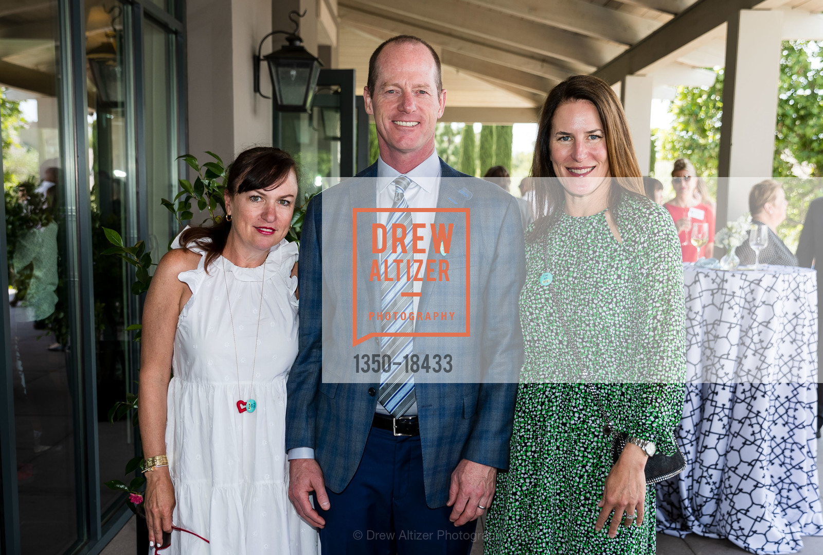 Danielle Kling, Doug Tudor, Christina Tudor, 5th Annual Inside Anne’s Closet Luncheon and Fashion Show Benefiting Colorectal Cancer Alliance, Rosewood Sand Hill. 2825 Sand Hill Road, May 13th, 2019, Photo #1350-18433 Danielle Kling, Doug Tudor, Christina Tudor, Photo #1350-18433