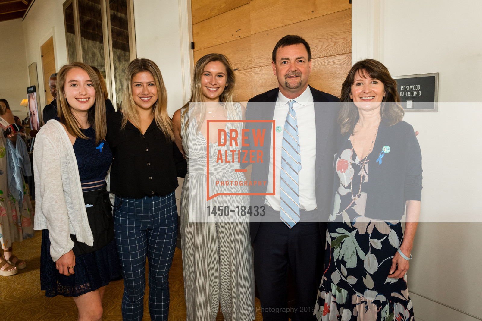 Audrey Danziger, Megan Anderson, Melanie Anderson, Daniel Zimmerman, Doris Anderson, 5th Annual Inside Anne’s Closet Luncheon and Fashion Show Benefiting Colorectal Cancer Alliance, Rosewood Sand Hill. 2825 Sand Hill Road, May 13th, 2019, Photo #1450-18433 Audrey Danziger, Megan Anderson, Melanie Anderson, Daniel Zimmerman, Doris Anderson, Photo #1450-18433