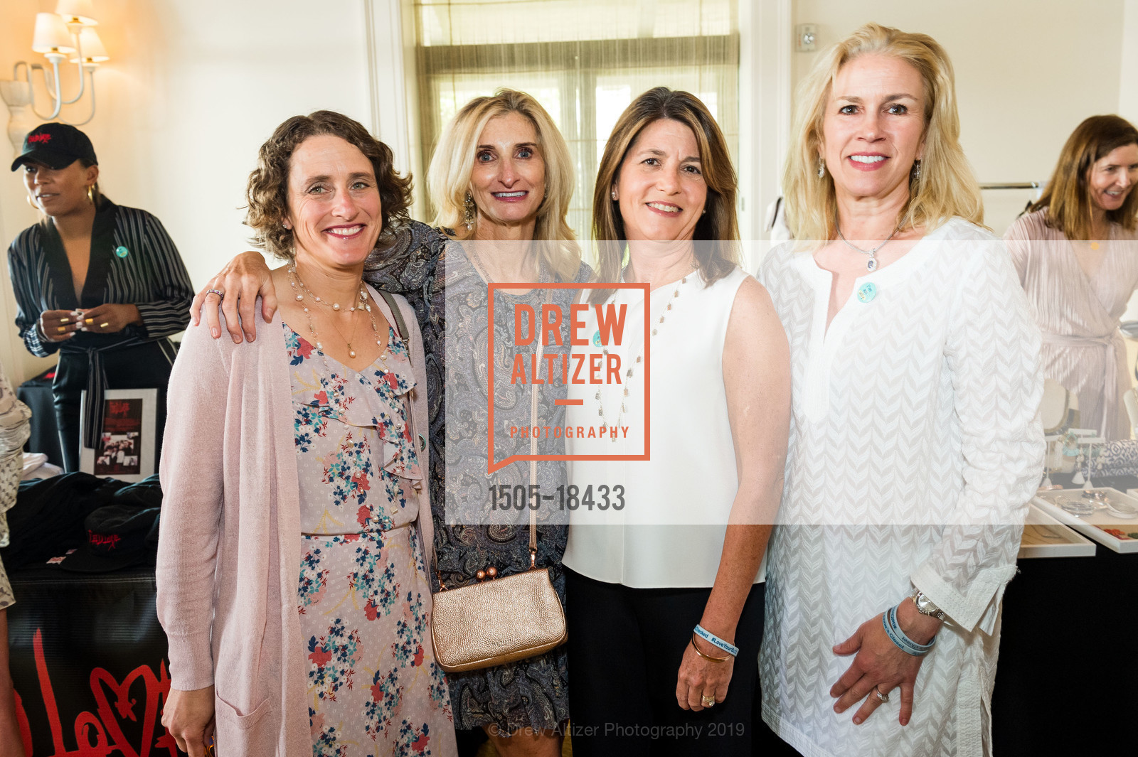 Kathy Sutherland, Rosemary Labanara, Leslie Wallace, Joy Weintz, 5th Annual Inside Anne’s Closet Luncheon and Fashion Show Benefiting Colorectal Cancer Alliance, Rosewood Sand Hill. 2825 Sand Hill Road, May 13th, 2019, Photo #1505-18433 Kathy Sutherland, Rosemary Labanara, Leslie Wallace, Joy Weintz, Photo #1505-18433