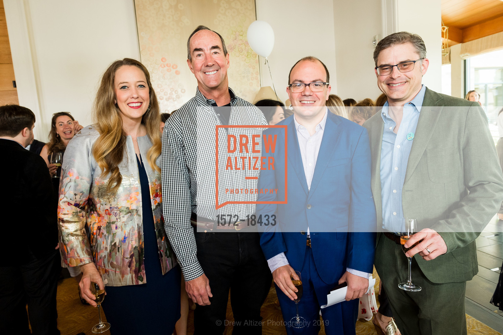 Regan Huneycutt, John Backus, Michael Sapienza, Stephen Venuto, 5th Annual Inside Anne’s Closet Luncheon and Fashion Show Benefiting Colorectal Cancer Alliance, Rosewood Sand Hill. 2825 Sand Hill Road, May 13th, 2019, Photo #1572-18433 Regan Huneycutt, John Backus, Michael Sapienza, Stephen Venuto, Photo #1572-18433