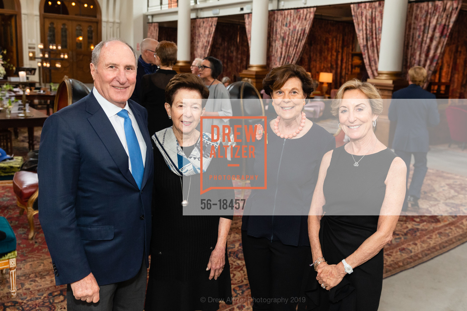 John Goldman, Roselyne Swig, Mary Robinson, Marcia Goldman, San Francisco Arts Medallion 2019, Saint Joseph's Arts Society. 1401 Howard St, May 14th, 2019, Photo #56-18457 John Goldman, Roselyne Swig, Mary Robinson, Marcia Goldman, Photo #56-18457