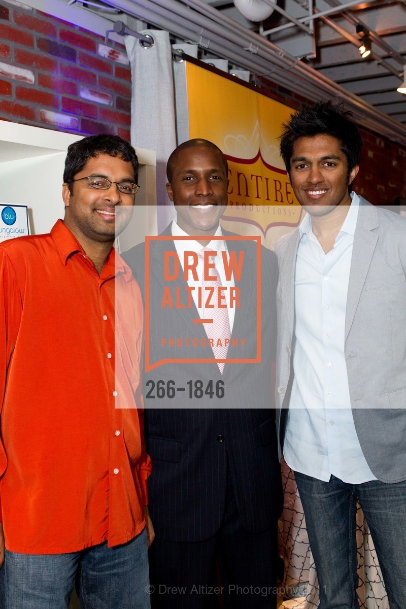 Ramana Ramakrishnan, Marc Bourget, Sanjay Raman, BLU BUNGALOW Soft Launch - Venue Sneak Peek, US, March 4th, 2011, Photo #266-1846 Ramana Ramakrishnan, Marc Bourget, Sanjay Raman, Photo #266-1846