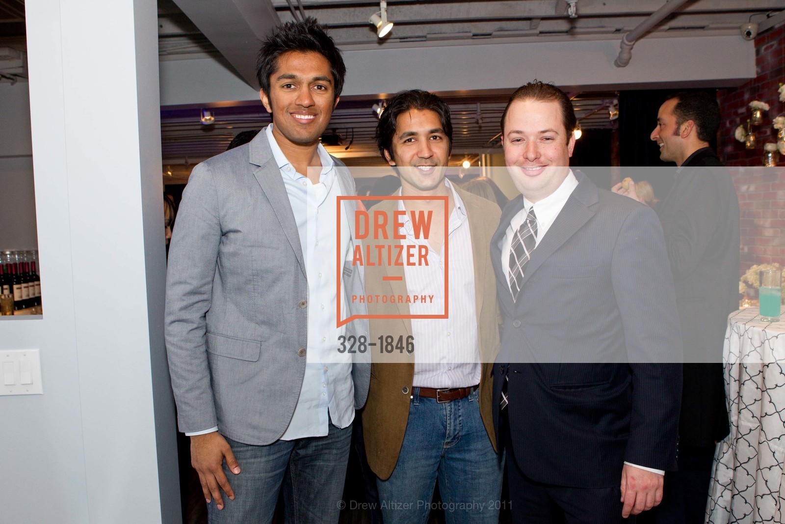 Sanjay Raman, Gautam Garg, Jeremy Blatteis, BLU BUNGALOW Soft Launch - Venue Sneak Peek, US, March 4th, 2011, Photo #328-1846 Sanjay Raman, Gautam Garg, Jeremy Blatteis, Photo #328-1846