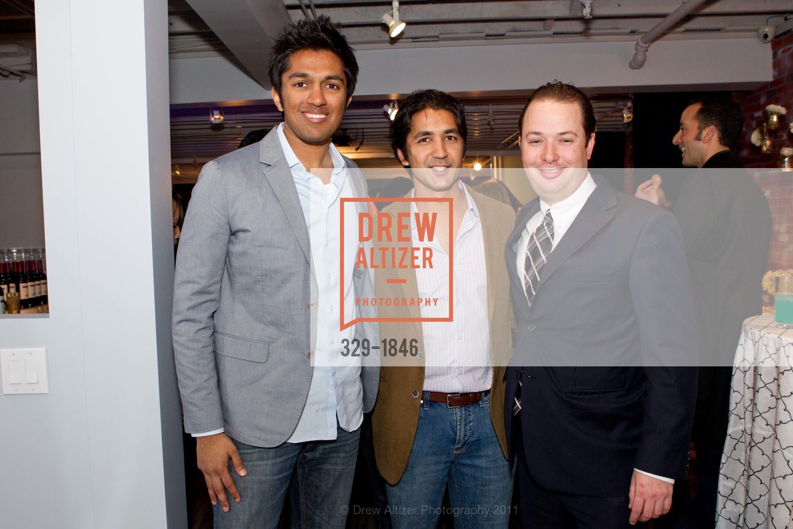 Sanjay Raman, Gautam Garg, Jeremy Blatteis, BLU BUNGALOW Soft Launch - Venue Sneak Peek, US, March 4th, 2011, Photo #329-1846 Sanjay Raman, Gautam Garg, Jeremy Blatteis, Photo #329-1846