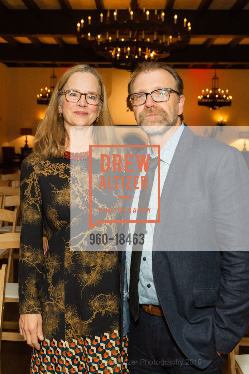 Paula Saunders, George Saunders, Narrative Magazine Night 2019, Arguello Restaurant. 50 Morago Ave, May 15th, 2019, Photo #960-18463 Paula Saunders, George Saunders, Photo #960-18463
