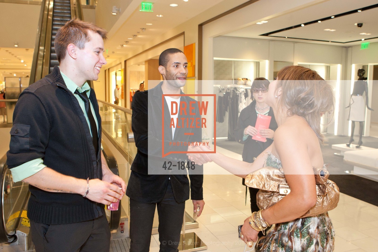 Nathan Minett, Jacob Green, Karen Tamblyn, Joel Goodrich & Damion Matthews' "FASHION RULES" At Neiman Marcus Featuring Fashionista Face Off, US, March 3rd, 2011, Photo #42-1848 Nathan Minett, Jacob Green, Karen Tamblyn, Photo #42-1848