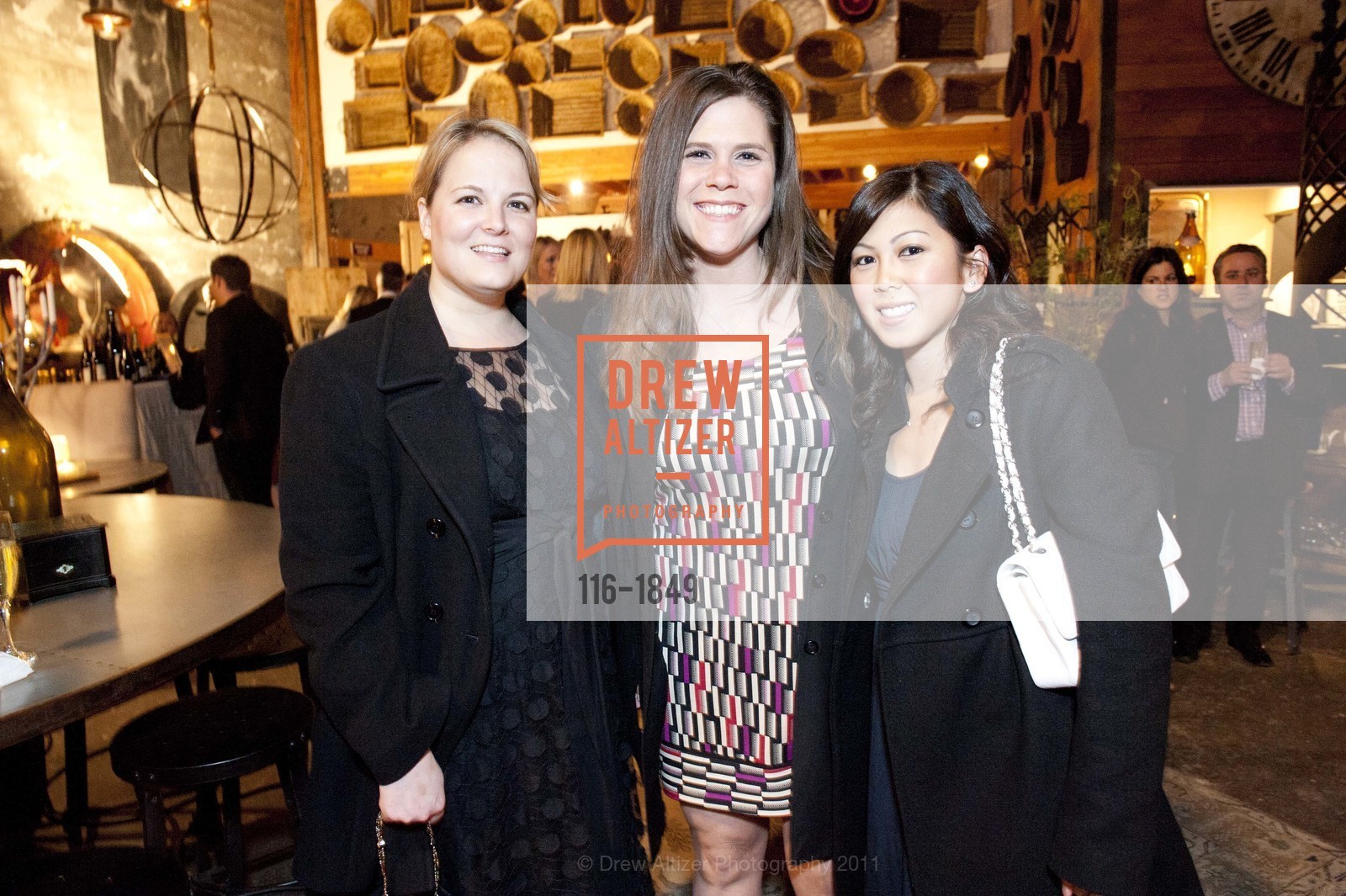 Alena Meeker, Stephanie McCann, Kristin Villasper, The JUNIOR LEAGUE OF SAN FRANCISCO hosts Patron Party for its Upcoming 85th Annual Fashion Show, US, March 3rd, 2011, Photo #116-1849 Alena Meeker, Stephanie McCann, Kristin Villasper, Photo #116-1849