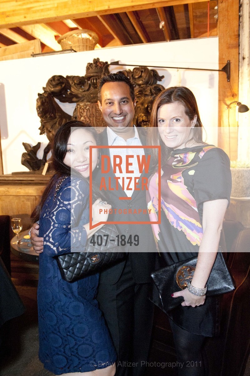 Mina Seong, Neil Lilani, Margaret Lilani, The JUNIOR LEAGUE OF SAN FRANCISCO hosts Patron Party for its Upcoming 85th Annual Fashion Show, US, March 3rd, 2011, Photo #407-1849 Mina Seong, Neil Lilani, Margaret Lilani, Photo #407-1849