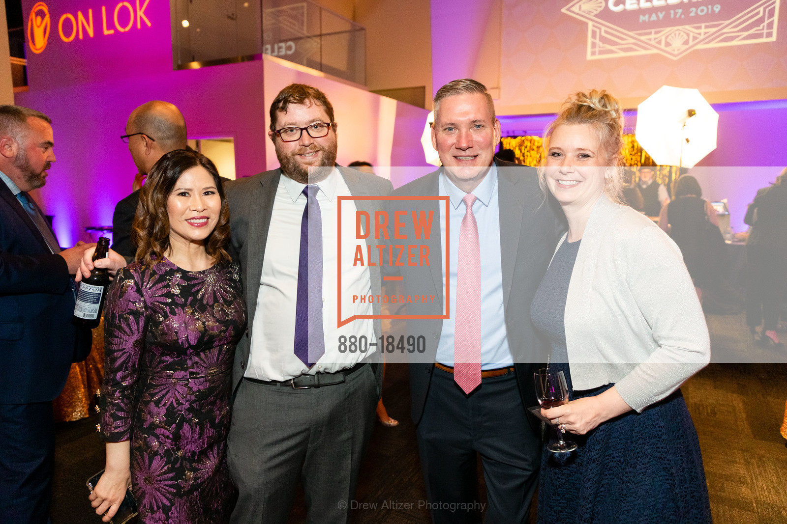 Chau Lam, David Byrd, John Blazek, Tonia Stoski, On Lok Celebrates 2019, The City View at Metreon. 135 4th St #4000, Photo #880-18490 Chau Lam, David Byrd, John Blazek, Tonia Stoski, Photo #880-18490