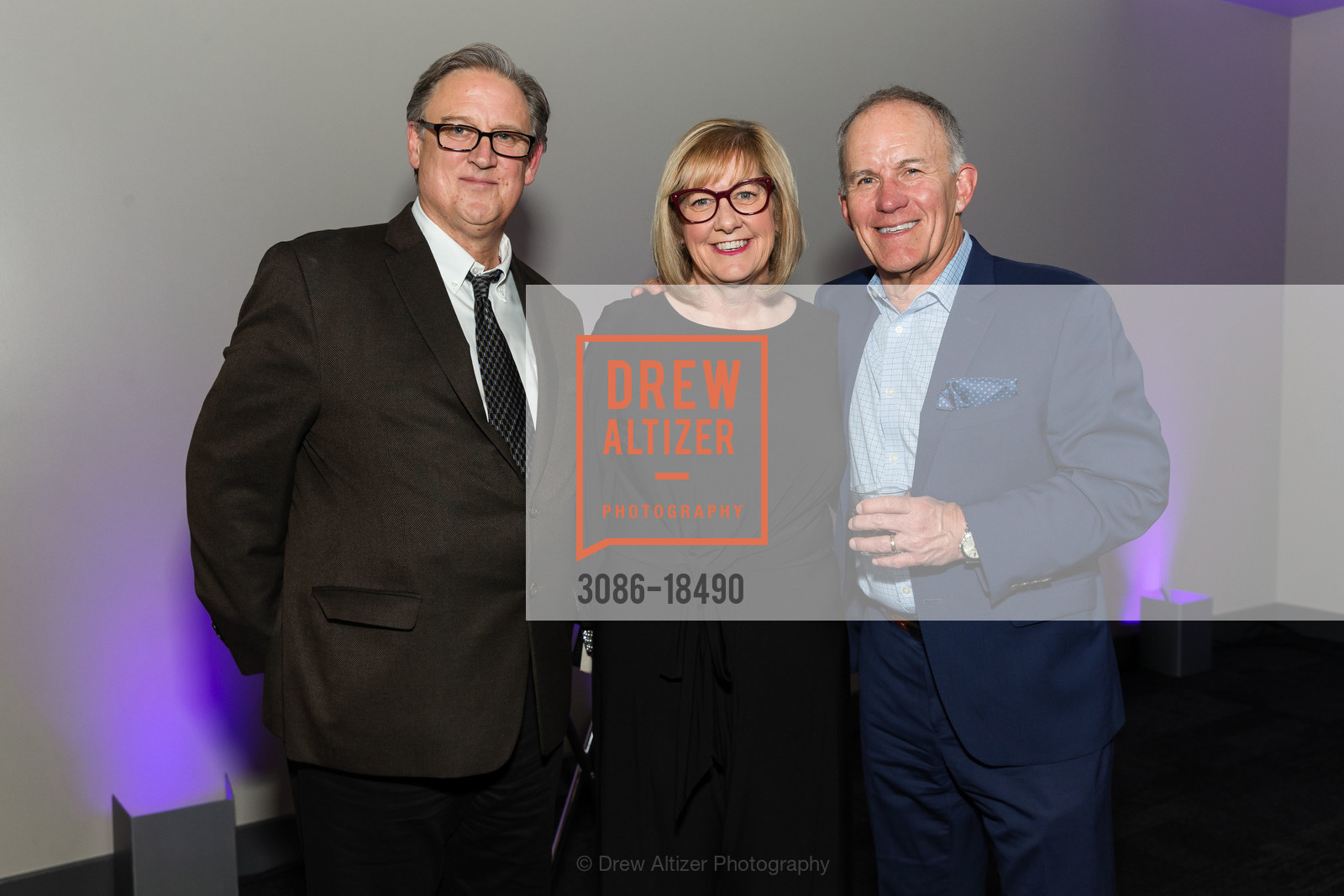 Tom Pflueger, Cheryl Johnson, John McNulty, On Lok Celebrates 2019, The City View at Metreon. 135 4th St #4000, Photo #3086-18490 Tom Pflueger, Cheryl Johnson, John McNulty, Photo #3086-18490