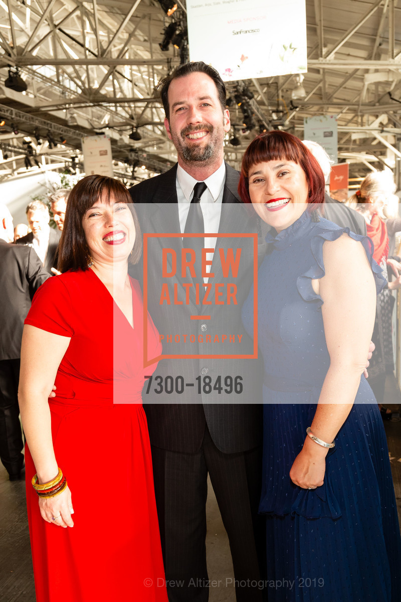 Sai Seigel, Cole Westbrook, Karyn Sanchez, Meals on Wheels San Francisco 32nd Annual Star Chefs and Vintners Gala 2019, Fort Mason Festival Pavillion. 2 Marina Boulevard, May 19th, 2019, Photo #7300-18496 Sai Seigel, Cole Westbrook, Karyn Sanchez, Photo #7300-18496