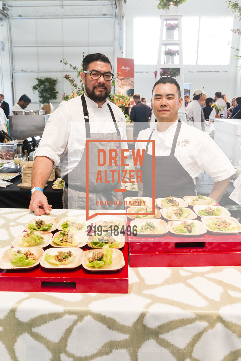 Josh Perez, Gene Louis, Meals on Wheels San Francisco 32nd Annual Star Chefs and Vintners Gala 2019, Fort Mason Festival Pavillion. 2 Marina Boulevard, May 19th, 2019, Photo #219-18496 Josh Perez, Gene Louis, Photo #219-18496