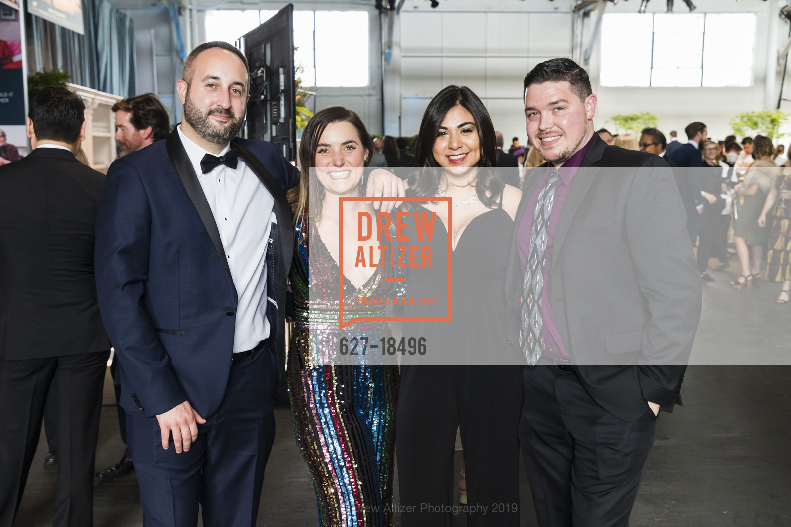 Brian Barela, Brittany Heringer, Jessica Rodriguez, Kyle, Meals on Wheels San Francisco 32nd Annual Star Chefs and Vintners Gala 2019, Fort Mason Festival Pavillion. 2 Marina Boulevard, May 19th, 2019, Photo #627-18496 Brian Barela, Brittany Heringer, Jessica Rodriguez, Kyle, Photo #627-18496
