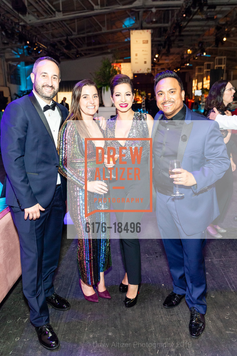 Brittany Heringer, Brian Barela, Michelle Finn, Frankel Finn, Meals on Wheels San Francisco 32nd Annual Star Chefs and Vintners Gala 2019, Fort Mason Festival Pavillion. 2 Marina Boulevard, May 19th, 2019, Photo #6176-18496 Brittany Heringer, Brian Barela, Michelle Finn, Frankel Finn, Photo #6176-18496
