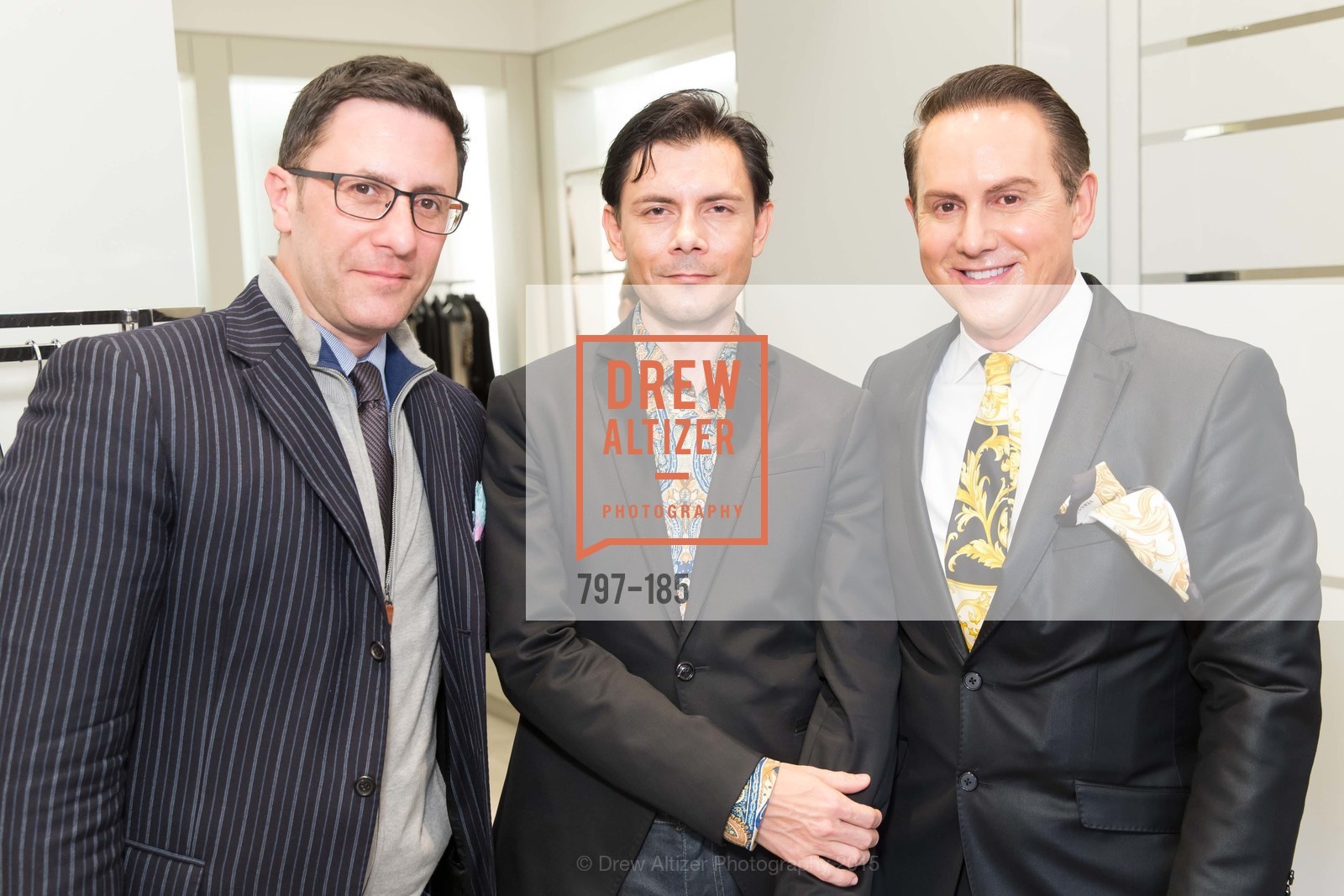 Antonio White, Damion Matthews, Joel Goodrich, Gucci & Vogue Dinner, St. John Boutique. 767 Market Street, June 25th, 2015, Photo #797-185 Antonio White, Damion Matthews, Joel Goodrich, Photo #797-185