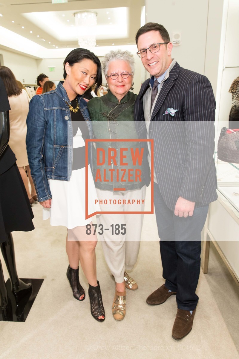 Christina White, Trish Prior, Antonio White, Gucci & Vogue Dinner, St. John Boutique. 767 Market Street, June 25th, 2015, Photo #873-185 Christina White, Trish Prior, Antonio White, Photo #873-185