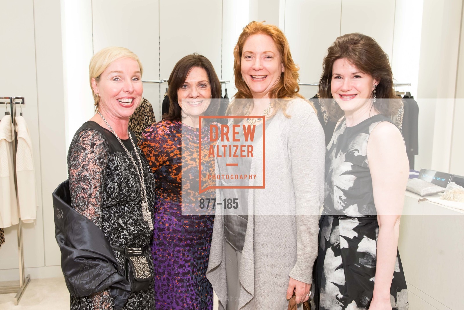 Jill Siefert, Pamela Culp, Greta Remington, Elaine Mellis, Gucci & Vogue Dinner, St. John Boutique. 767 Market Street, June 25th, 2015, Photo #877-185 Jill Siefert, Pamela Culp, Greta Remington, Elaine Mellis, Photo #877-185