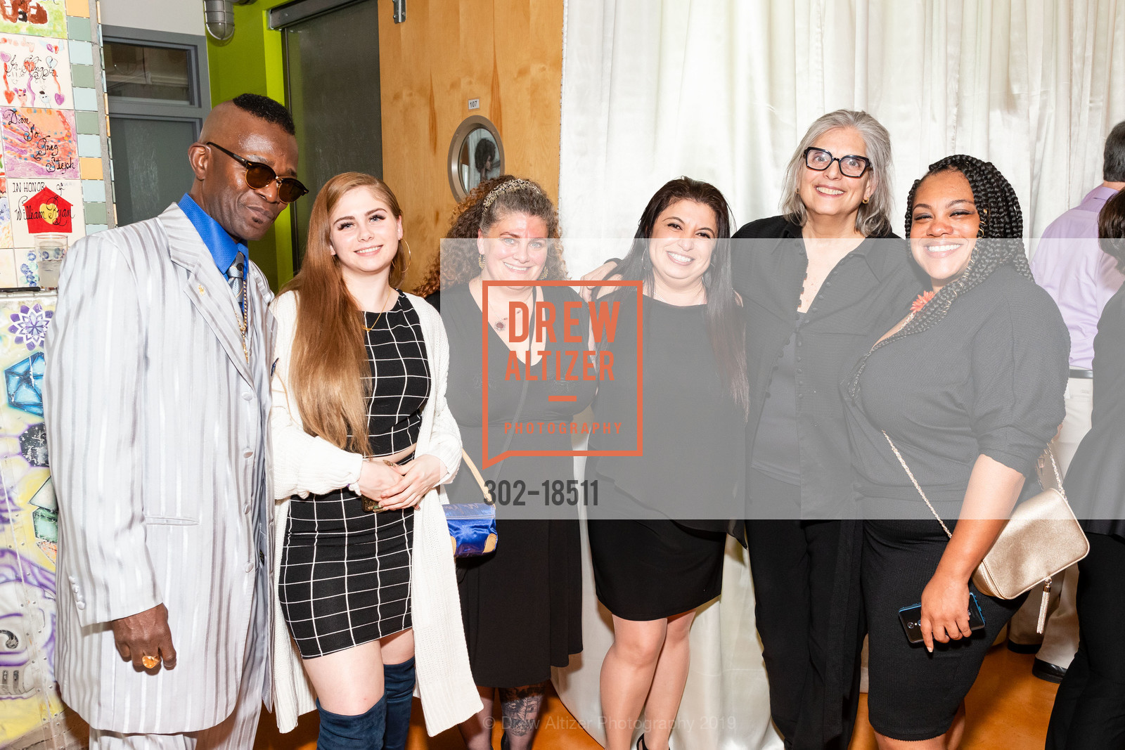 Oswald, Elsa Hamilton, Carrie Hamilton, Alicia McCrary, Roberta Goodman, Homeless Prenatal Program Hosts Our House Gala 2019, HPP, The Lipman Family Building. 2500 18th Street, San Francisco, CA 94110, May 18th, 2019, Photo #302-18511 Oswald, Elsa Hamilton, Carrie Hamilton, Alicia McCrary, Roberta Goodman, Photo #302-18511