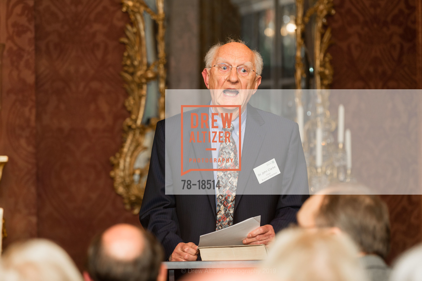 John Clarke, Gordon and Ann Getty Host the Berkeley Geochronology Center BGC 25th Anniversary, Private Residence, May 18th, 2019, Photo #78-18514 John Clarke, Photo #78-18514