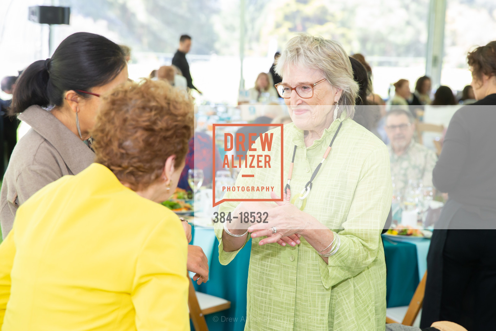 Mei Zhang, Mary Hackenbracht, Patricia Kaussen, SF Botanical Garden Society Garden Feast 2019, San Francisco Botanical Garden. 1199 Ninth Avenue, May 22nd, 2019, Photo #384-18532 Mei Zhang, Mary Hackenbracht, Patricia Kaussen, Photo #384-18532