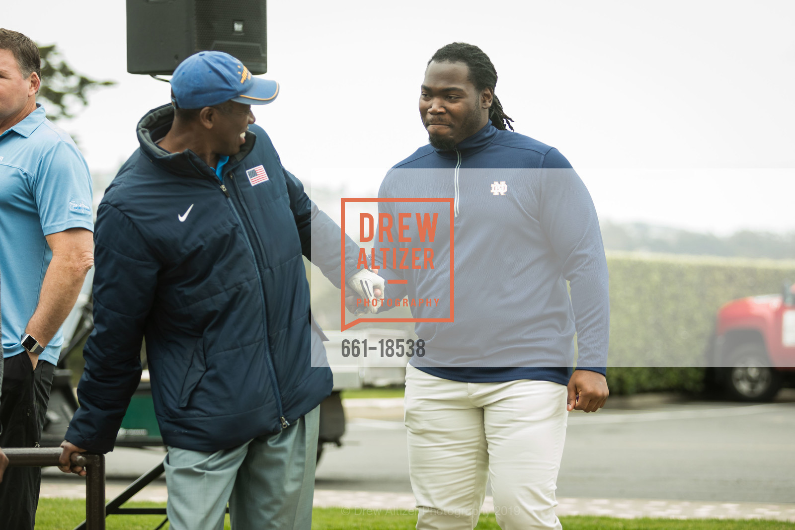 Al Joyner, Ian Williams, UCSF Health Celebrity Golf Classic 2019, Olympic Club. 599 Skyline Blvd, San Francisco, CA 94132, May 20th, 2019, Photo #661-18538 Al Joyner, Ian Williams, Photo #661-18538