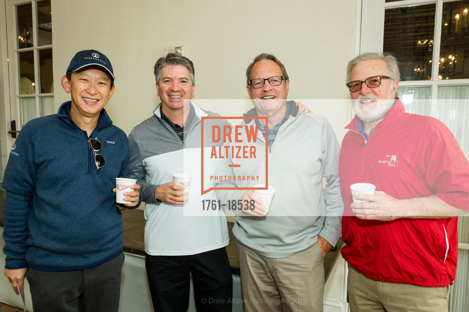 Howard Yao, Ray Trebino, George Hurley, Tracy Deleu, UCSF Health Celebrity Golf Classic 2019, Olympic Club. 599 Skyline Blvd, San Francisco, CA 94132, May 20th, 2019, Photo #1761-18538 Howard Yao, Ray Trebino, George Hurley, Tracy Deleu, Photo #1761-18538