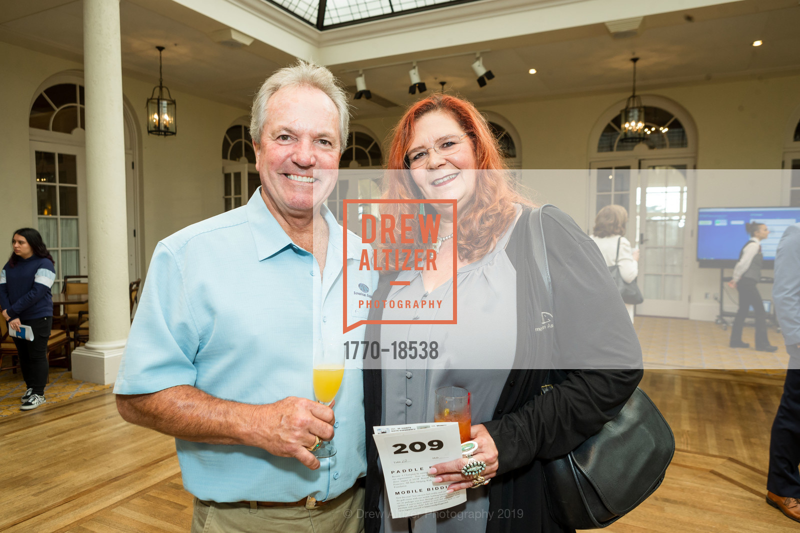 Alan Henderson, Jackie Buckley, UCSF Health Celebrity Golf Classic 2019, Olympic Club. 599 Skyline Blvd, San Francisco, CA 94132, May 20th, 2019, Photo #1770-18538 Alan Henderson, Jackie Buckley, Photo #1770-18538