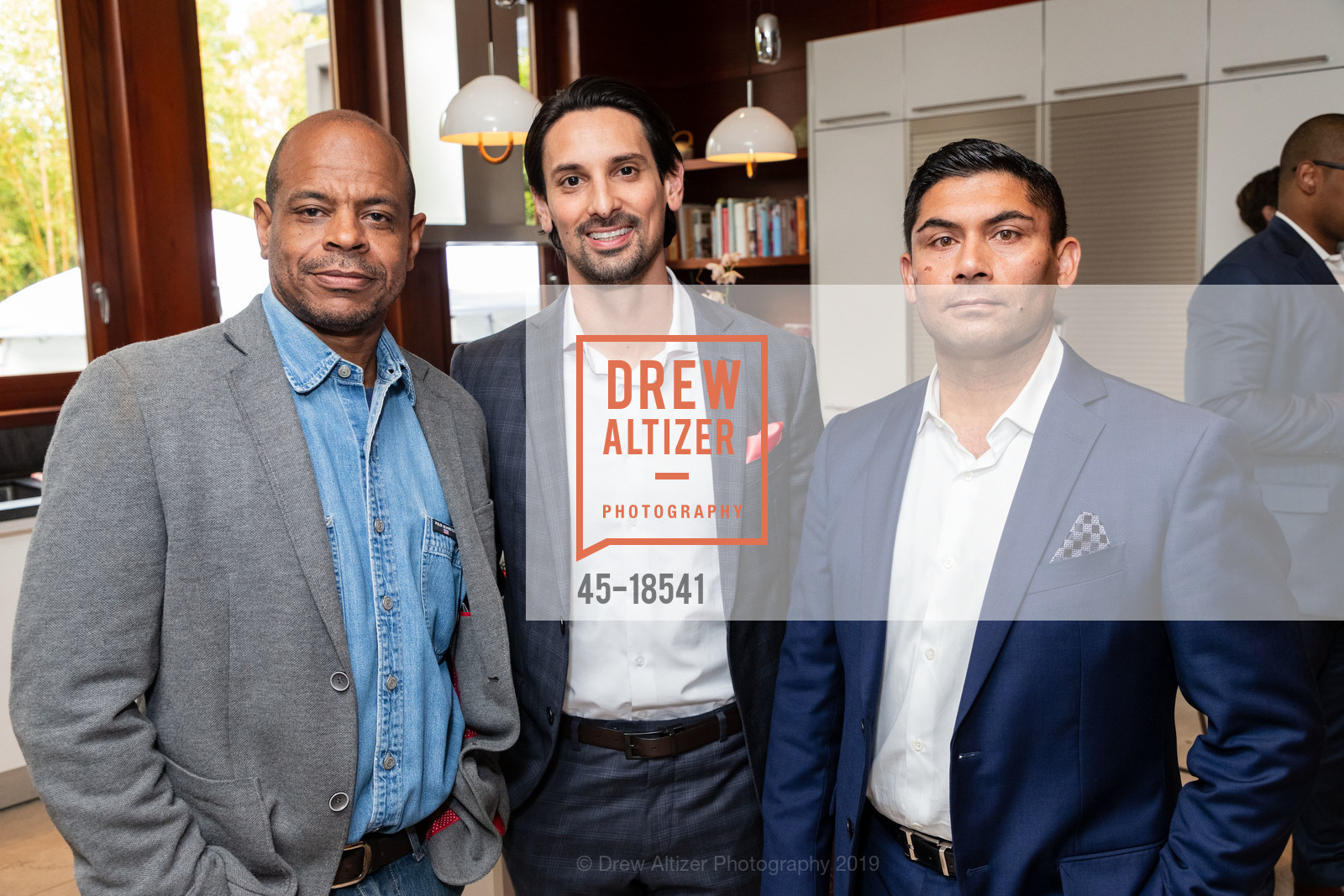 Melvin Vaughn, Basil Barouki, Jimi Sidhu, The Arts & Silicon Valley, Private Residence, May 21st, 2019, Photo #45-18541 Melvin Vaughn, Basil Barouki, Jimi Sidhu, Photo #45-18541