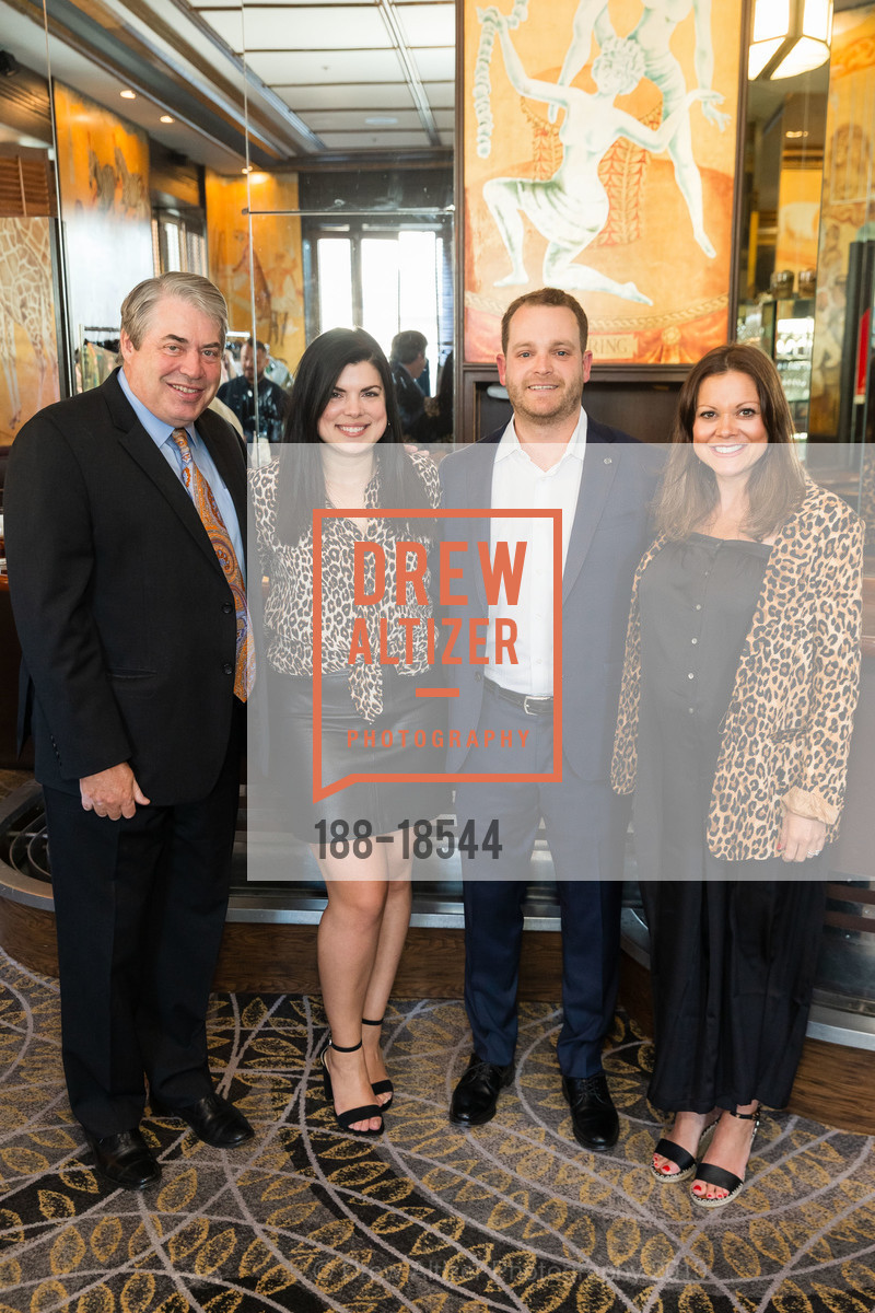 Dave Christianson, Caroline Cloudsley, Ryan Gonzales, Ashley Dufield, Rubin Singer x Pret-a-NEWPORTer, Fairmont Hotel, Cambridge Suite. 950 Mason Street, May 23rd, 2019, Photo #188-18544 Dave Christianson, Caroline Cloudsley, Ryan Gonzales, Ashley Dufield, Photo #188-18544