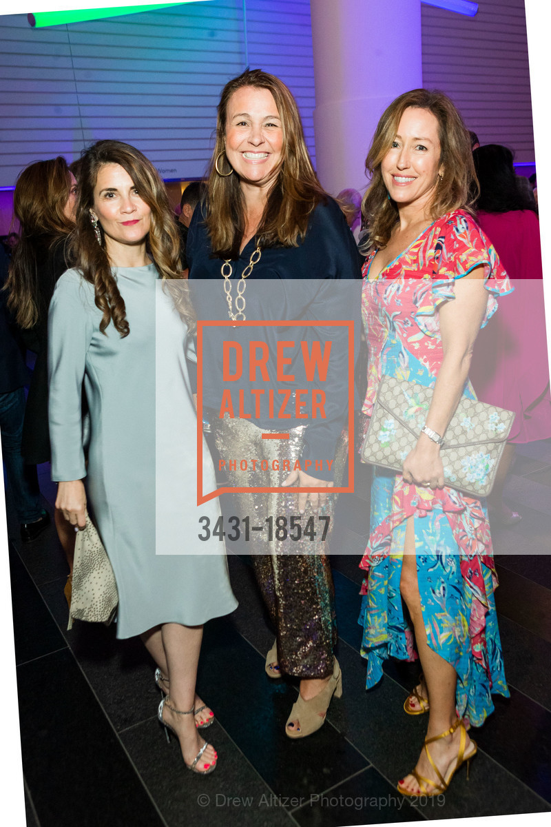 Jennifer David, Kristin Cashin, Blythe Barger, SFMOMA Art Bash 2019, SFMOMA, May 22nd, 2019, Photo #3431-18547 Jennifer David, Kristin Cashin, Blythe Barger, Photo #3431-18547