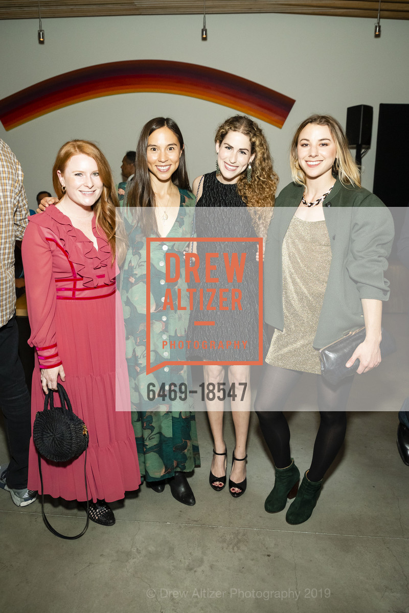 Hannah Madenly, Sara Wessen Chang, Sally Katz, Margaret Wingard, SFMOMA Art Bash 2019, SFMOMA, May 22nd, 2019, Photo #6469-18547 Hannah Madenly, Sara Wessen Chang, Sally Katz, Margaret Wingard, Photo #6469-18547