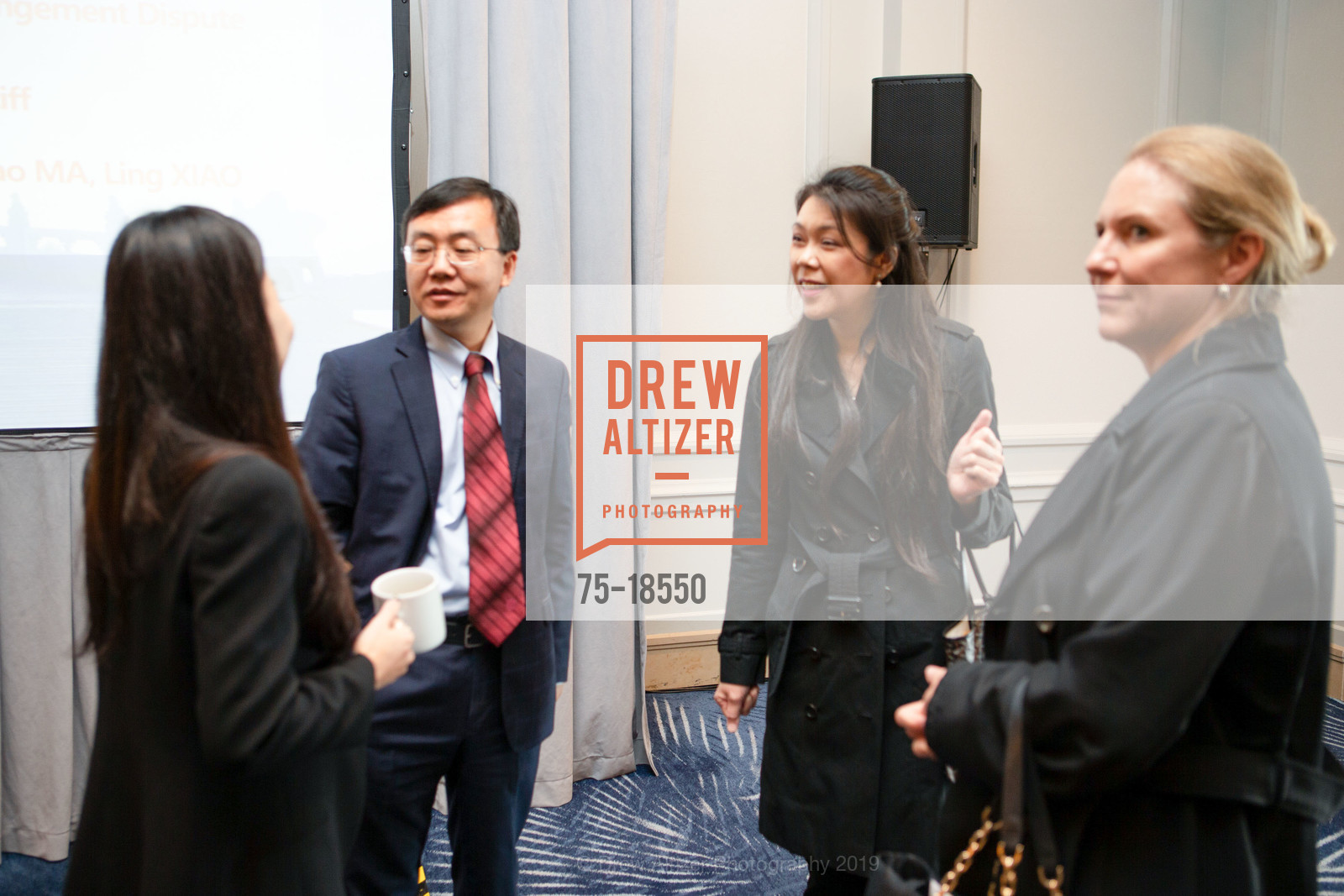 Kejun Guo, Rowena Lin, Debra Vernon, Chinese Patent Mock Trial & Panel Discussion, Four Seasons Hotel San Francisco. 757 Market Street, May 23rd, 2019, Photo #75-18550 Kejun Guo, Rowena Lin, Debra Vernon, Photo #75-18550