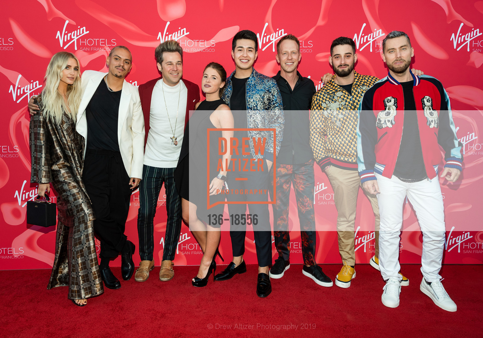 Ashlee Simpson, Evan Ross, Ryan Cabrera, Tatiana Velasquez, Daniel Sepulveda, Jason Felts, Michael Turchin, Lance Bass, Virgin Hotels San Francisco Grand Opening Party, Virgin Hotels San Francisco. 250 4th Street, May 23rd, 2019, Photo #136-18556 Ashlee Simpson, Evan Ross, Ryan Cabrera, Tatiana Velasquez, Daniel Sepulveda, Jason Felts, Michael Turchin, Lance Bass, Photo #136-18556