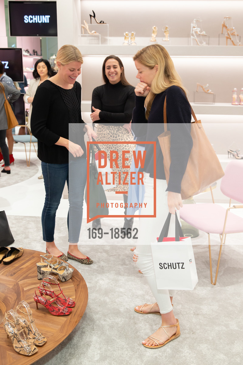Courtney Halip, Christina Biaggi, Jen Jermain, Schutz San Francisco Store Opening, San Francisco Westfield Centre. 865 Market Street, May 29th, 2019, Photo #169-18562 Courtney Halip, Christina Biaggi, Jen Jermain, Photo #169-18562