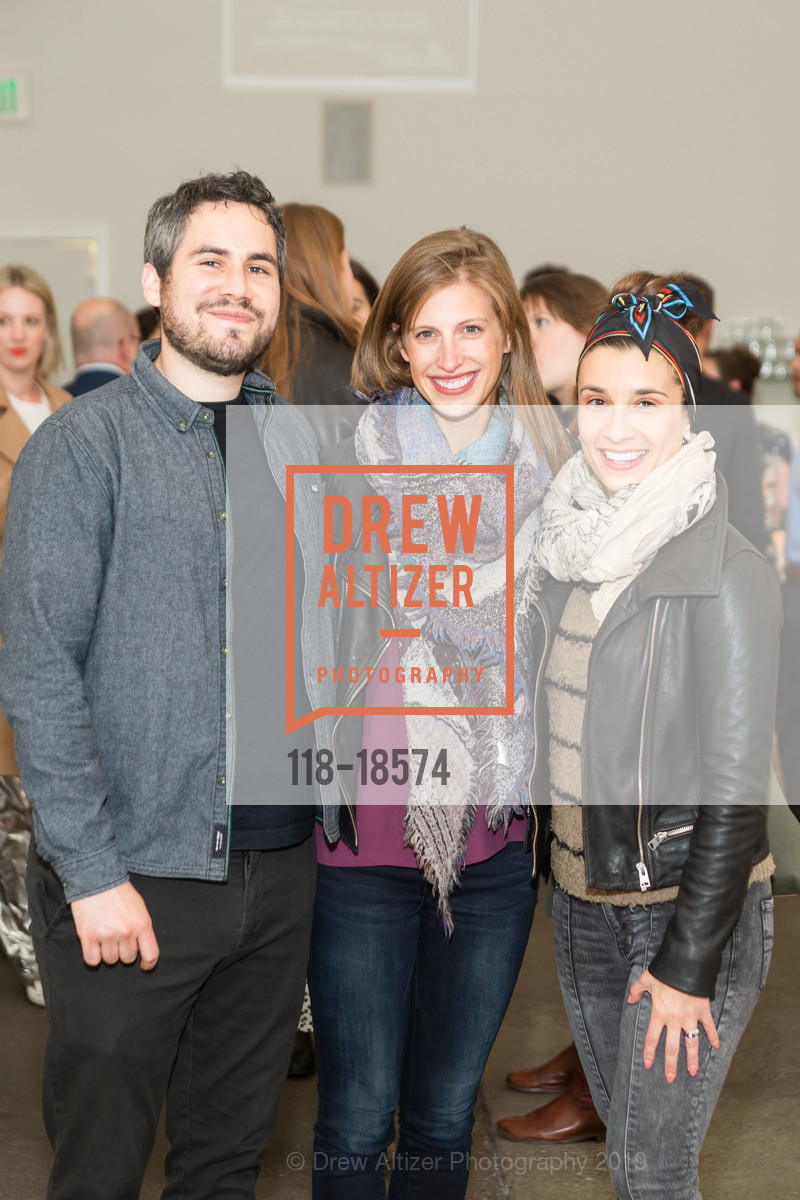 Max Allen Bernstein, Ori Lemme, Alisa Liebovitz, Mission Graduates Food for Thought Launch Party, Foreign Cinema. 2543 Mission Street, May 30th, 2019, Photo #118-18574 Max Allen Bernstein, Ori Lemme, Alisa Liebovitz, Photo #118-18574