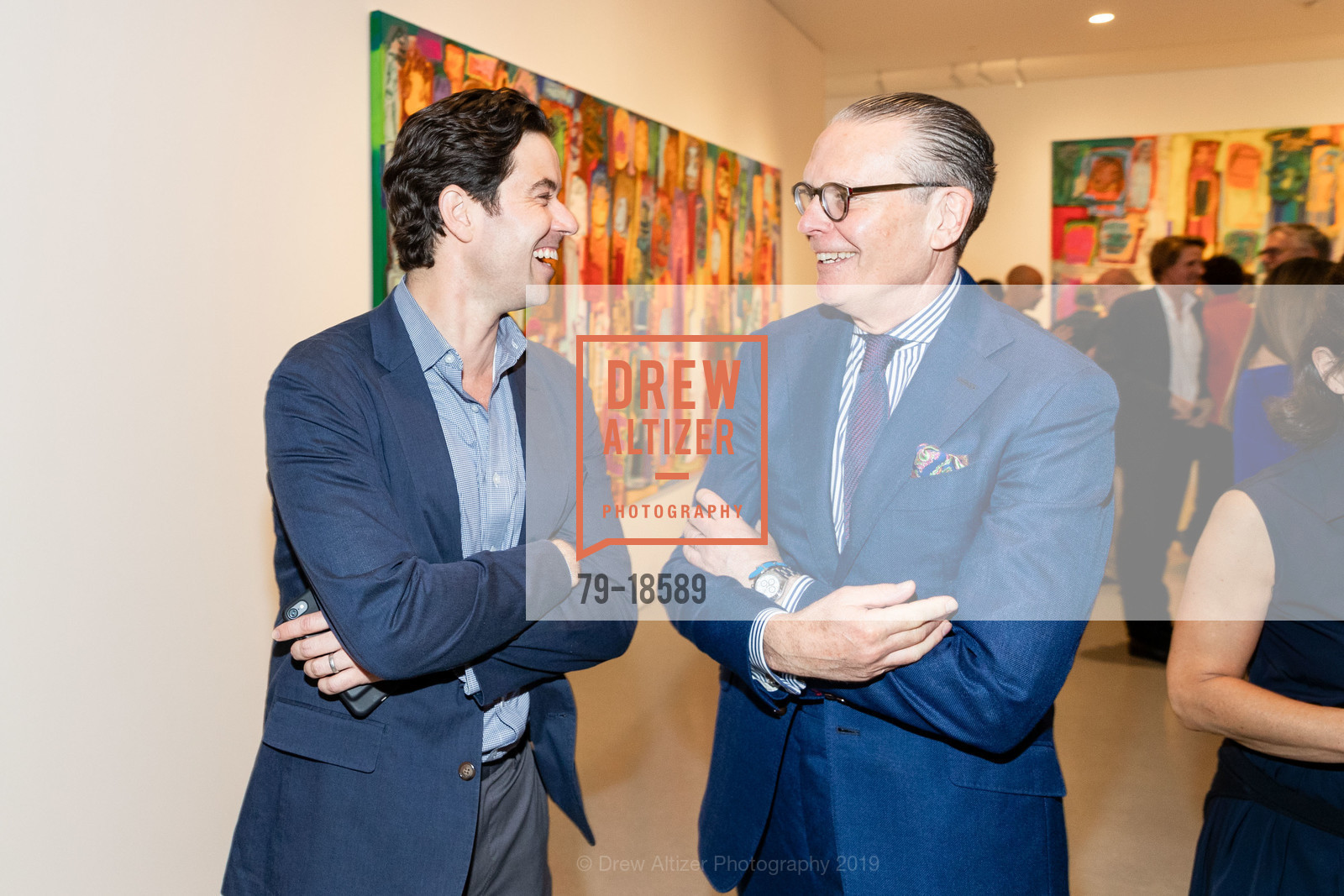 Ken Maxwell, Andrew Fabricant, Gagosian Opening for Richard Prince's High Times, Gagosian. 657 Howard Street, May 30th, 2019, Photo #79-18589 Ken Maxwell, Andrew Fabricant, Photo #79-18589