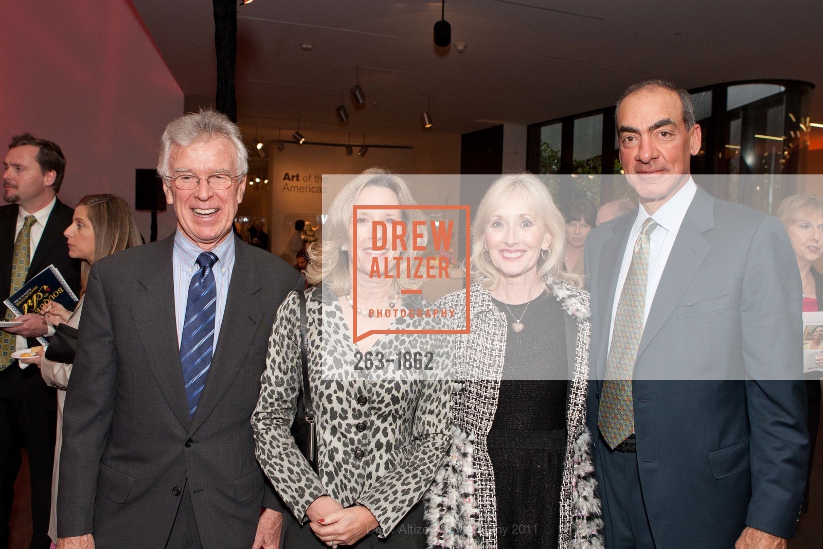 Van Kasper, Susan Mooradian, Merrill Kasper, Dennis Mooradian, 27th Annual BOUQUETS TO ART Opening Night Gala, DeYoung Museum. 110313-BouquetsGala, March 14th, 2011, Photo #263-1862 Van Kasper, Susan Mooradian, Merrill Kasper, Dennis Mooradian, Photo #263-1862