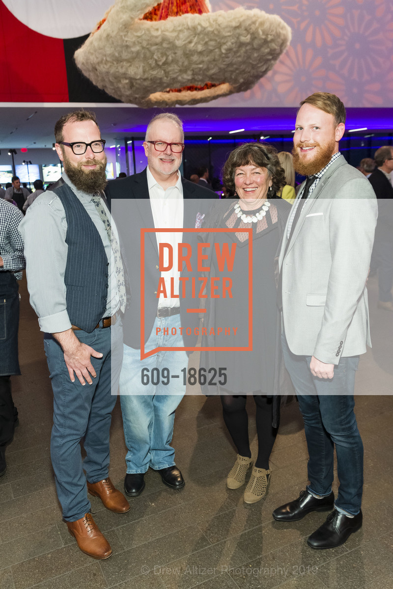 Jim Turner, Paul Stokey, Barb Kelly, Louis Raymo, Bouquets to Art Opening Gala, de Young Museum. 50 Hagiwara Tea Garden Dr, June 3rd, 2019, Photo #609-18625 Jim Turner, Paul Stokey, Barb Kelly, Louis Raymo, Photo #609-18625