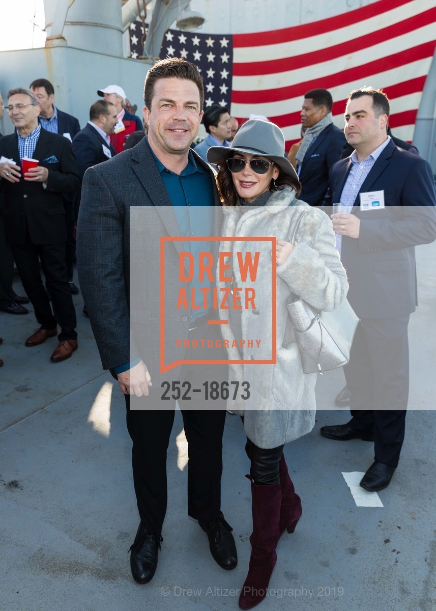 Sean Crowley, Erica Crowley, SF Chamber of Commerce Executive Reception on the SS Jeremiah O’Brien, SS Jeremiah O’Brien. Pier 45, Fisherman's Wharf, June 6th, 2019, Photo #252-18673 Sean Crowley, Erica Crowley, Photo #252-18673