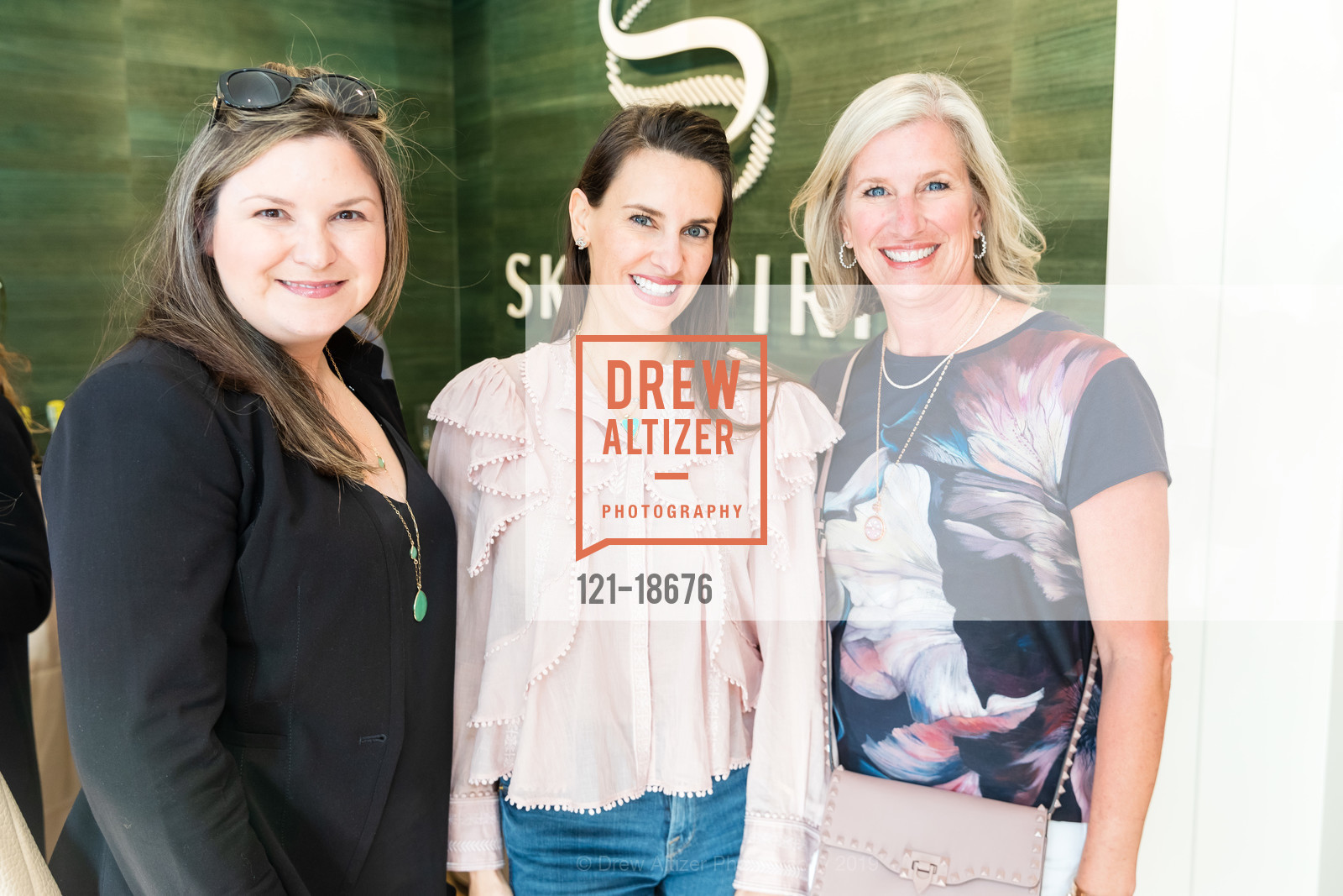 Monica Rosales, Patricia Dassios, Jennifer Bressie, SkinSpirit Burlingame Launch Party, SkinSpirit. 1375 Burlingame Ave, June 6th, 2019, Photo #121-18676 Monica Rosales, Patricia Dassios, Jennifer Bressie, Photo #121-18676