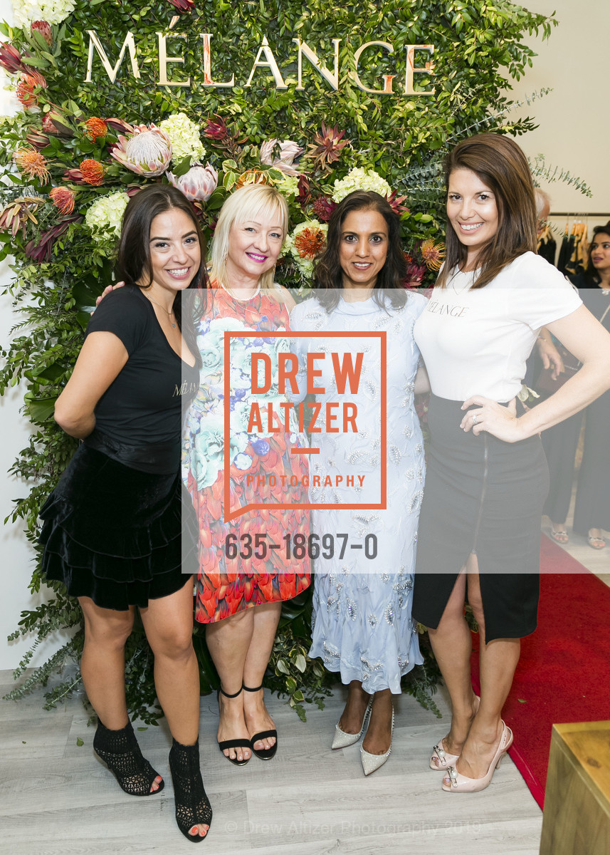 Ariana DeLima, Gina Betti, Chandan Allen, Caroline Toler, Mélange Store Opening Party, Stanford Shopping Center. 660 Stanford Shopping Center, June 13th, 2019, Photo #635-18697-0 Ariana DeLima, Gina Betti, Chandan Allen, Caroline Toler, Photo #635-18697-0