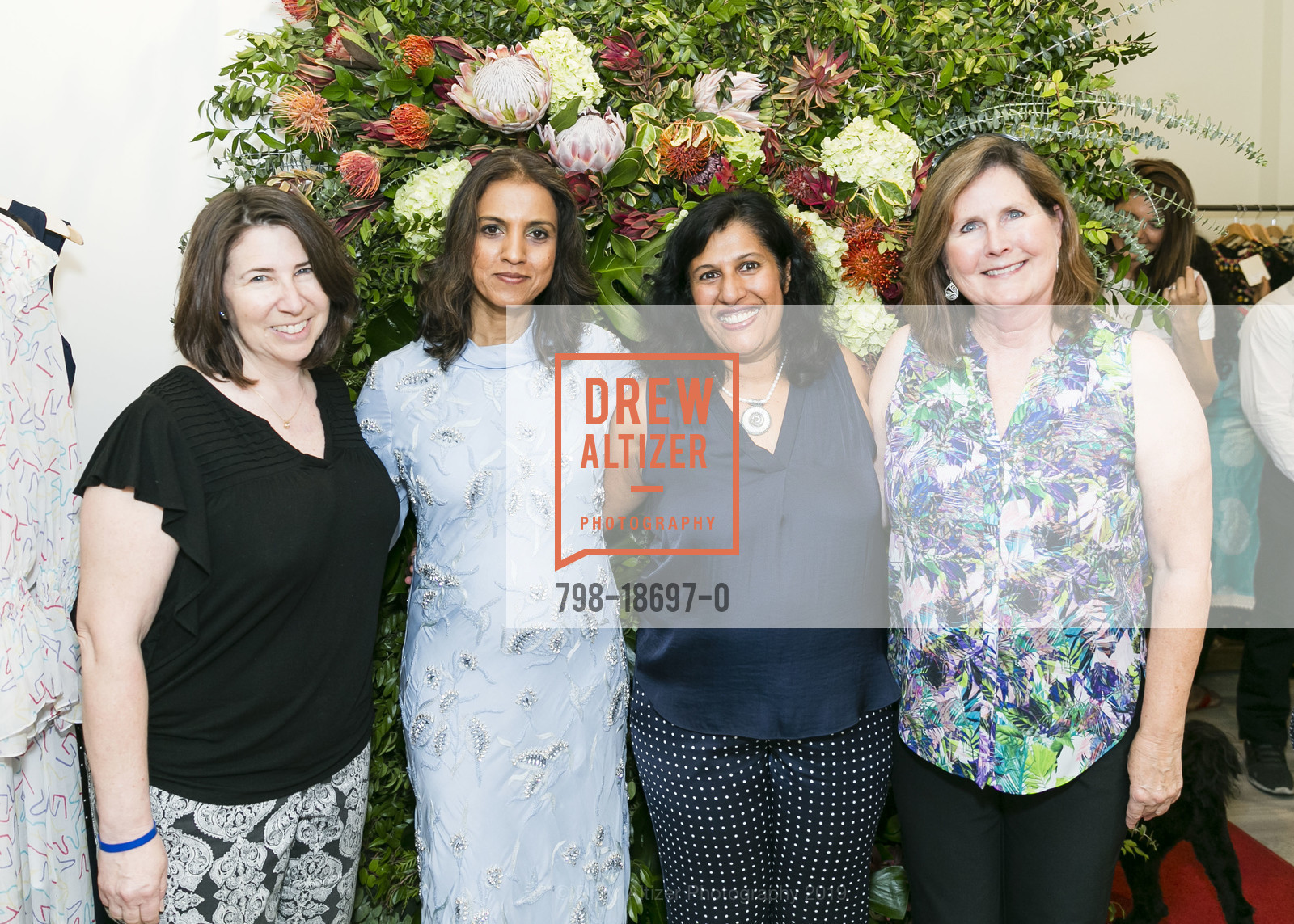 Jennifer Kirmse, Chandan Allen, Jothi Bass, Stephanie Fohn, Mélange Store Opening Party, Stanford Shopping Center. 660 Stanford Shopping Center, June 13th, 2019, Photo #798-18697-0 Jennifer Kirmse, Chandan Allen, Jothi Bass, Stephanie Fohn, Photo #798-18697-0