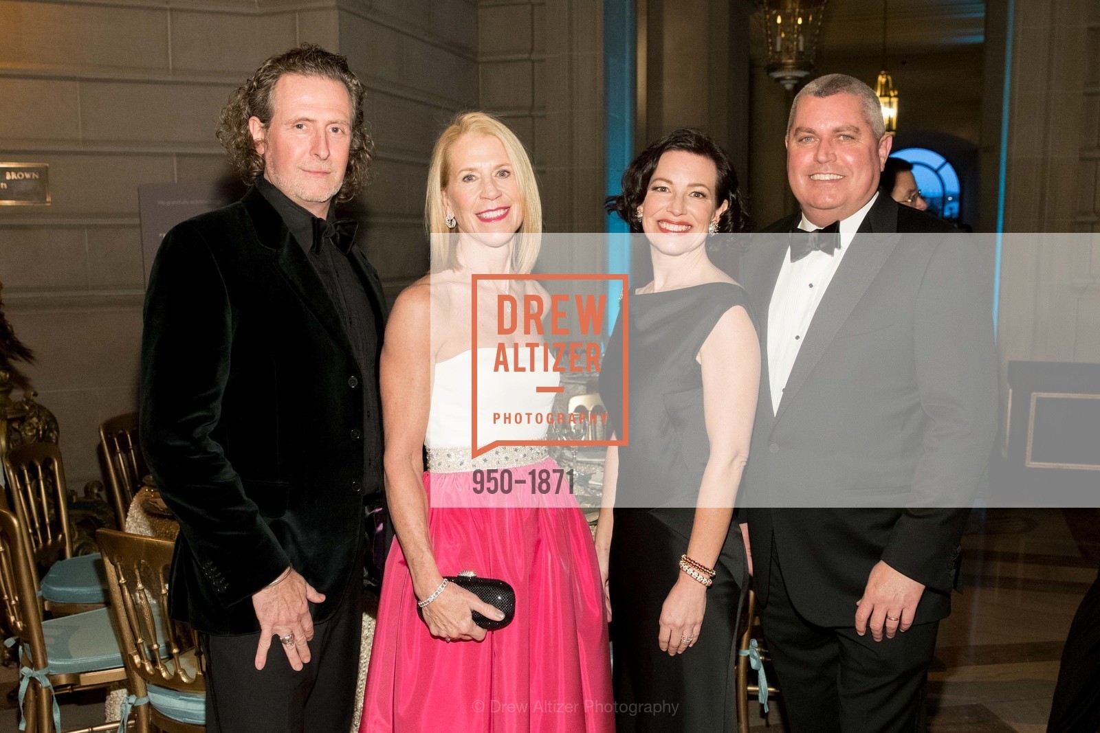 Alex Hodgkinson, Kimberly Hopper, Meg Ray, Anthony Riggins, San Francisco Ballet Opening Night Gala, San Francisco City Hall. 1 Dr Carlton B Goodlett Pl, San Francisco, CA 94102, Photo #950-1871 Alex Hodgkinson, Kimberly Hopper, Meg Ray, Anthony Riggins, Photo #950-1871