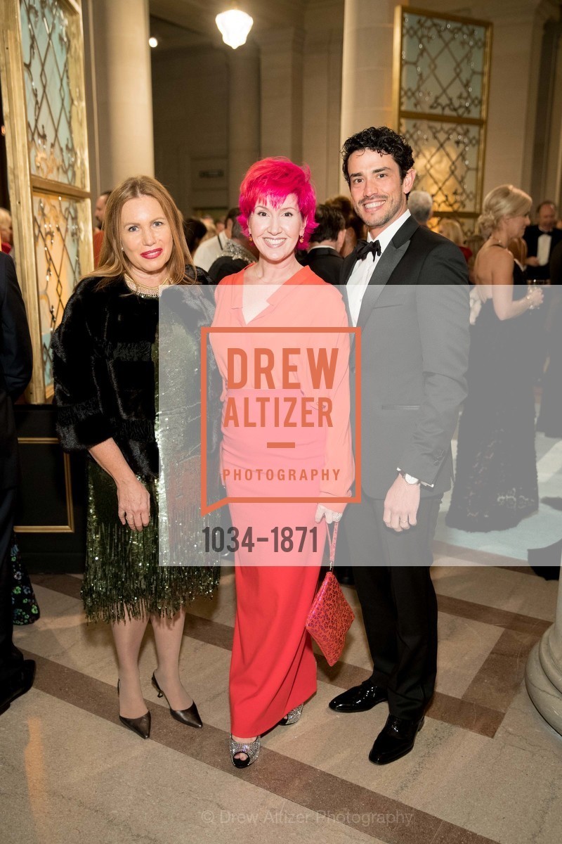 Heidi Gerber, Lisa Sardegna, Federico Sandino, San Francisco Ballet Opening Night Gala, San Francisco City Hall. 1 Dr Carlton B Goodlett Pl, San Francisco, CA 94102, Photo #1034-1871 Heidi Gerber, Lisa Sardegna, Federico Sandino, Photo #1034-1871