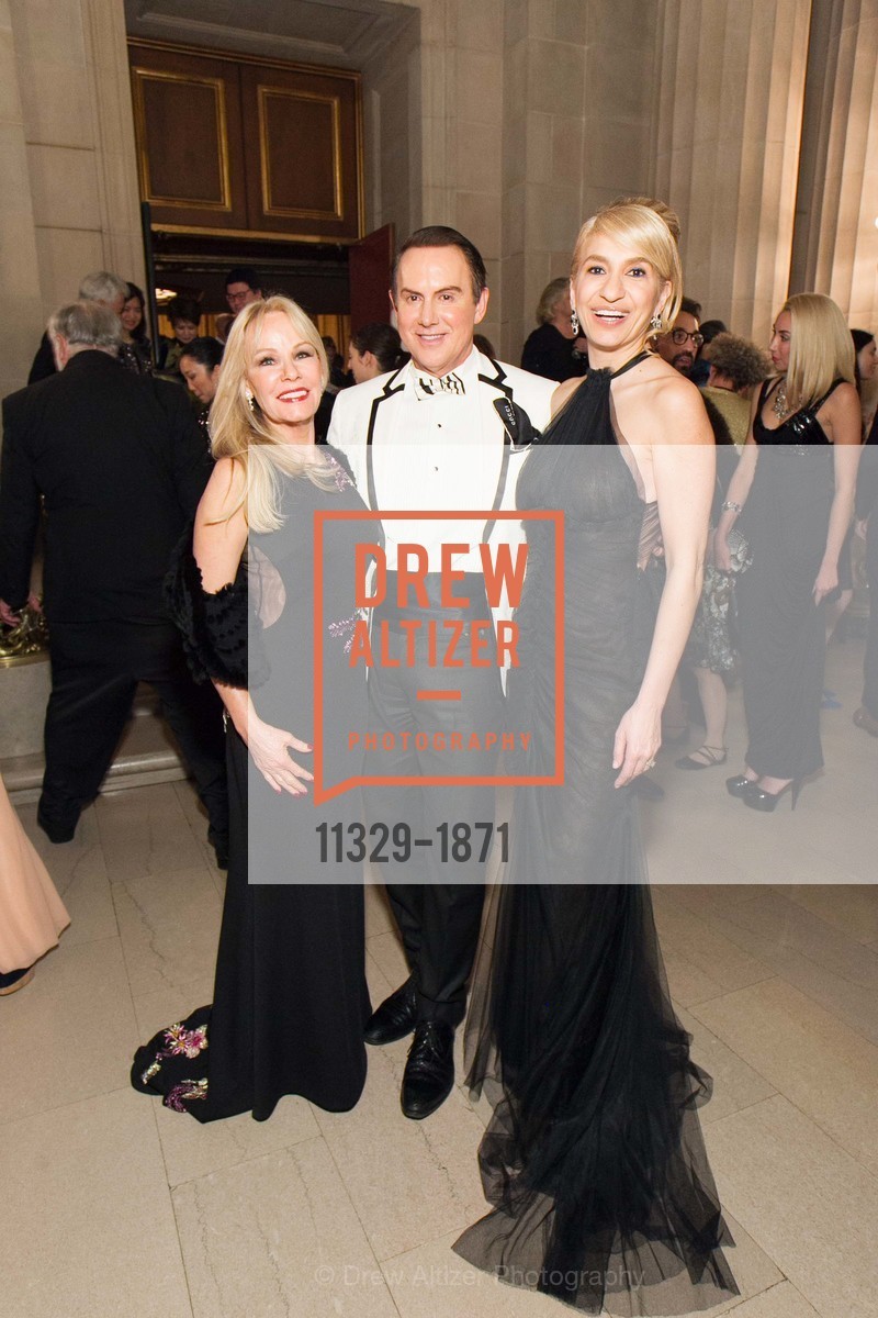 Ellen Coleman, Joel Goodrich, Navid Armstrong, San Francisco Ballet Opening Night Gala, San Francisco City Hall. 1 Dr Carlton B Goodlett Pl, San Francisco, CA 94102, Photo #11329-1871 Ellen Coleman, Joel Goodrich, Navid Armstrong, Photo #11329-1871