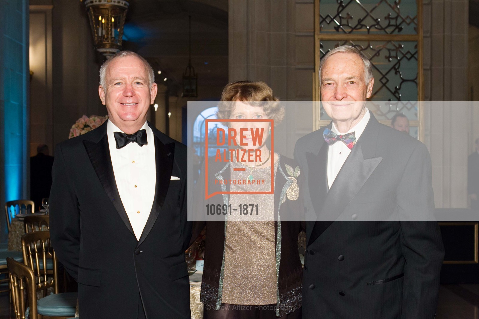 Glenn McCoy, Vicki Cox, David Cox, San Francisco Ballet Opening Night Gala, San Francisco City Hall. 1 Dr Carlton B Goodlett Pl, San Francisco, CA 94102, Photo #10691-1871 Glenn McCoy, Vicki Cox, David Cox, Photo #10691-1871