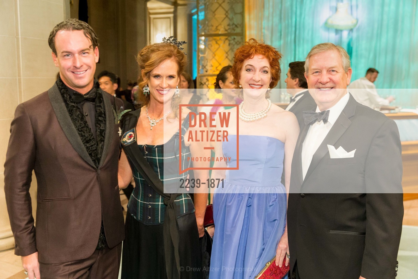 Jarrod Baumann, Sukey Forbes, Patricia Roberts, Fred Roberts, San Francisco Ballet Opening Night Gala, San Francisco City Hall. 1 Dr Carlton B Goodlett Pl, San Francisco, CA 94102, Photo #2239-1871 Jarrod Baumann, Sukey Forbes, Patricia Roberts, Fred Roberts, Photo #2239-1871