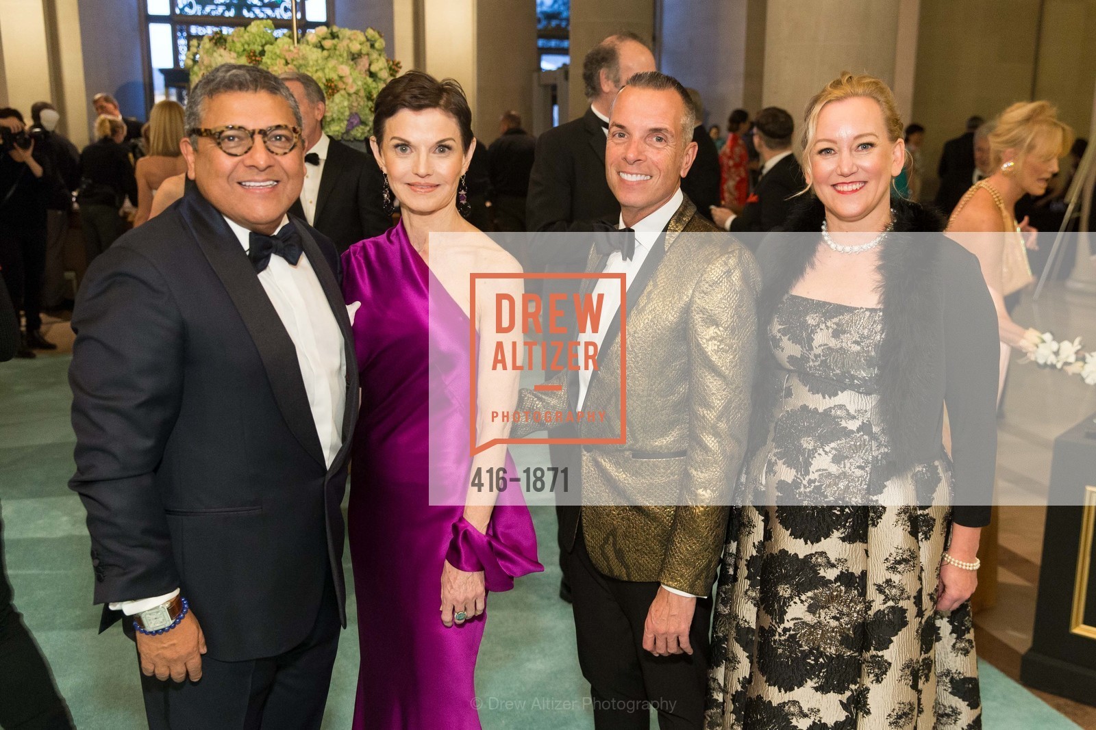 Riccardo Benavides, Denise Littlefield Sobel, Roman Gronkowski, Tiina Piirsoo, San Francisco Ballet Opening Night Gala, San Francisco City Hall. 1 Dr Carlton B Goodlett Pl, San Francisco, CA 94102, Photo #416-1871 Riccardo Benavides, Denise Littlefield Sobel, Roman Gronkowski, Tiina Piirsoo, Photo #416-1871